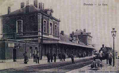la gare de Blandain avant la première guerre mondiale